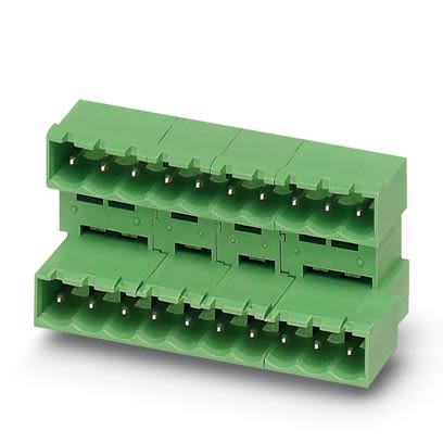 Phoenix Contact Solder PCB Header, 10 Contact(s), 5.08 mm Pitch, 2 Row(s), Shrouded [1842092]; 638-218