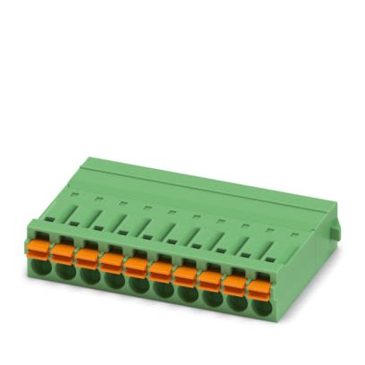 Phoenix Contact PCB Connector, 10-Contact, 3.5mm Pitch, PCB Mount, 1-Row, Push In Spring Termination [1844183]; 638-221