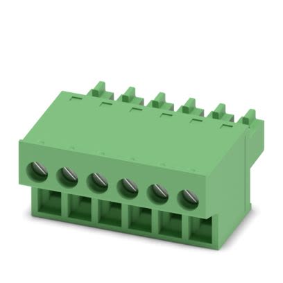 Phoenix Contact PCB Connector, 6-Contact, 3.81mm Pitch, PCB Mount, 1-Row, Screw Termination [1850709]; 638-227