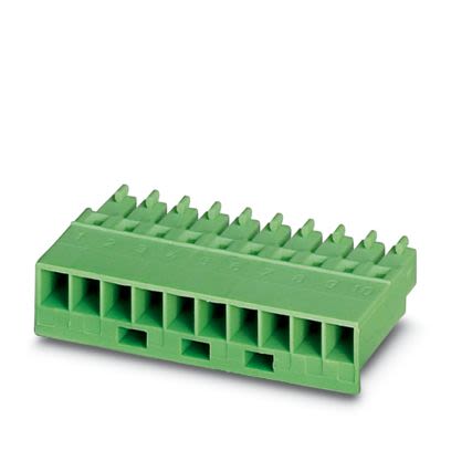 Phoenix Contact PCB Terminal Block, 7-Contact, 3.81mm Pitch, Push-In, 1-Row, Socket Termination [1852228]; 638-229