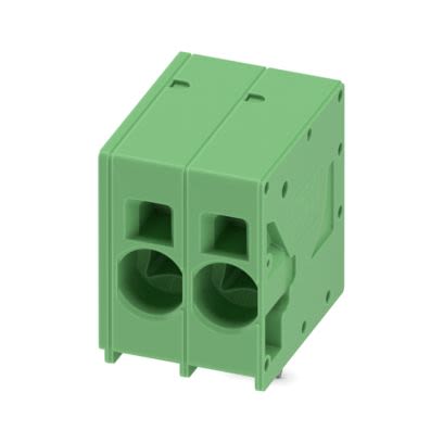 Phoenix Contact PCB Terminal Block, 2-Contact, 10mm Pitch, Wave Soldering, 1-Row, Push In Spring Termination [1735781]; 638-256