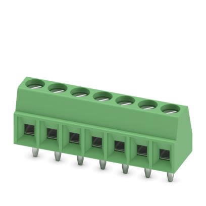 Phoenix Contact PCB Terminal Block, 7-Contact, 3.5mm Pitch, Wave Soldering, 1-Row, Plug In, Screw Termination [1751293]; 638-261