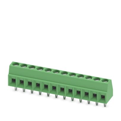 Phoenix Contact PCB Terminal Block, 12-Contact, 3.5mm Pitch, Wave Soldering, 1-Row, Plug In, Screw Termination [1751345]; 638-262