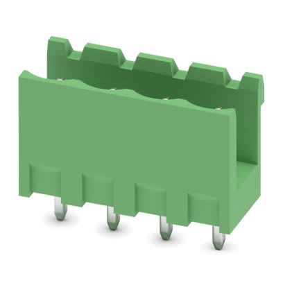 Phoenix Contact Solder PCB Header, 4 Contact(s), 5 mm Pitch, 1 Row(s), Shrouded [1753479]; 638-265