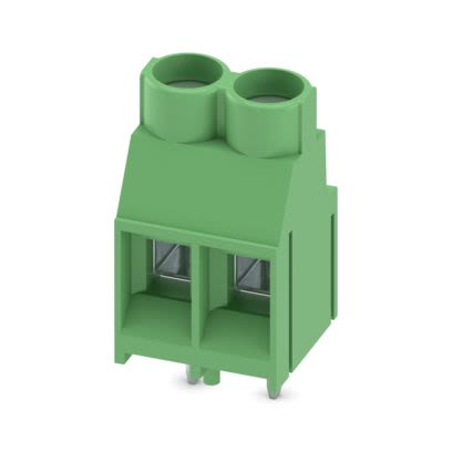 Phoenix Contact PCB Terminal Block, 2-Contact, 6.35mm Pitch, Wave Soldering, 1-Row, Plug In, Screw Termination [1710056]; 638-305