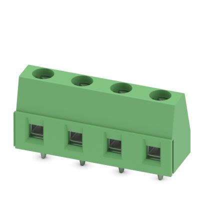 Phoenix Contact PCB Terminal Block, 4-Contact, 7.5mm Pitch, Wave Soldering, 1-Row, Plug In, Screw Termination [1717046]; 638-312
