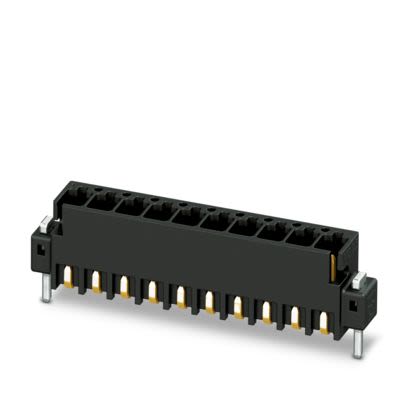 Phoenix Contact MCV Series Solder PCB Header, 4 Contact(s), 2.54 mm Pitch, 1 Row(s), Shrouded [1821562]; 638-336