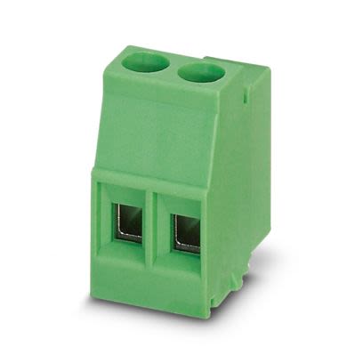 Phoenix Contact MKDSO Series PCB Terminal Block, 2-Contact, 5mm Pitch, Wave Soldering, 1-Row, Plug In, Screw Termination [1707205]; 638-394