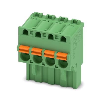 Phoenix Contact 1873977 Series PCB Terminal Block, 4-Contact, 5.08mm Pitch, Push-In, 1-Row, Socket Termination [1873977]; 638-473