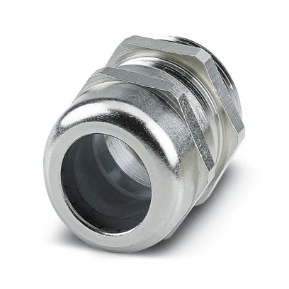 Phoenix Contact Silver Nickel Plated Brass Cable Gland, M32 Thread, 13mm min., 18mm max., IP66, IP68, IP69 [1424528]; 638-491
