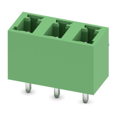 Phoenix Contact Solder PCB Header, 3 Contact(s), 5.08 mm Pitch, 1 Row(s), Shrouded [1836309]; 638-507