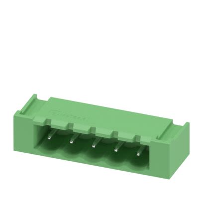 Phoenix Contact Solder PCB Header, 5 Contact(s), 5.08 mm Pitch, 1 Row(s), Shrouded [1809102]; 638-524