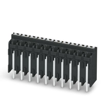 Phoenix Contact PCB Terminal Block, 6-Contact, 3.5mm Pitch, Wave Soldering, 1-Row, Push In Spring Termination [1822354]; 638-529