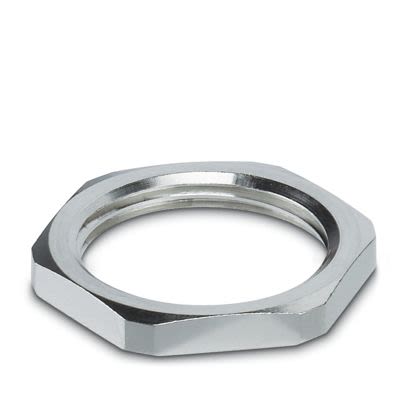 Phoenix Contact Silver Brass Cable Gland Locknut, M25mm Thread [3241149]; 638-580