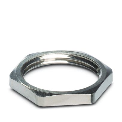Phoenix Contact Silver Brass Cable Gland Locknut, PG7mm Thread [3241152]; 638-581