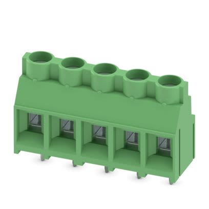 Phoenix Contact PCB Terminal Block, 5-Contact, 7.62mm Pitch, Wave Soldering, 1-Row, Plug In, Screw Termination [1704949]; 638-602