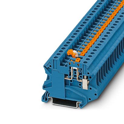 Phoenix Contact 1290815 Blue, 2.5mm², 1-Level, Screw Termination [1290815]; 638-608