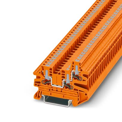 Phoenix Contact 1291502 Orange, 2.5mm², 1-Level, Push In Termination [1291502]; 638-612
