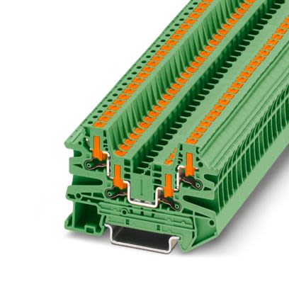 Phoenix Contact 1291513 Green, 2.5mm², 1-Level, Push In Termination [1291513]; 638-613