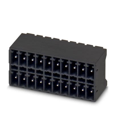 Phoenix Contact Solder PCB Header, 10 Contact(s), 3.5 mm Pitch, 2 Row(s), Shrouded [1953745]; 638-621