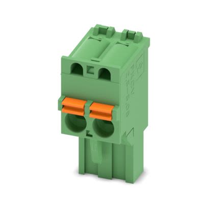 Phoenix Contact PCB Terminal Block, 2-Contact, 5.08mm Pitch, Push-In, 1-Row, Socket Termination [1873951]; 638-646
