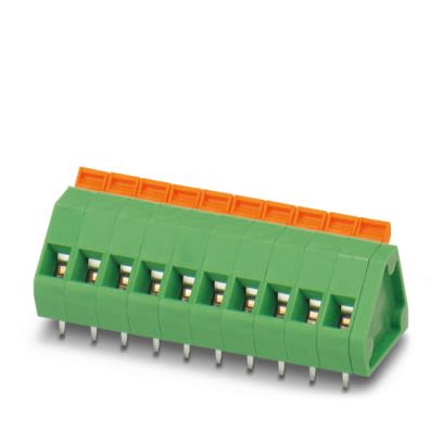 Phoenix Contact PCB Terminal Block, 2-Contact, 5.08mm Pitch, Wave Soldering, 1-Row, Push In Spring Termination [1890743]; 638-657