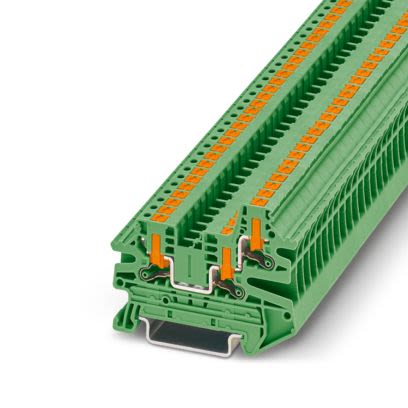Phoenix Contact 1291498 Green, 2.5mm², 1-Level, Push In Termination [1291498]; 638-665