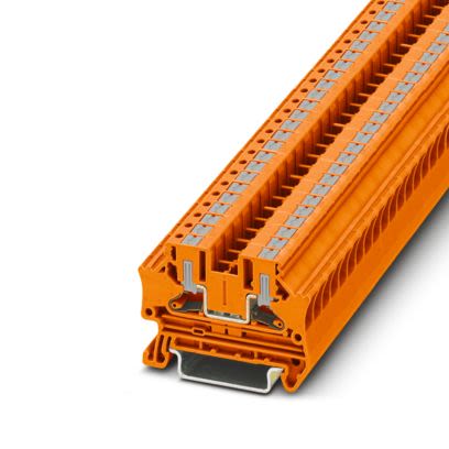 Phoenix Contact 1291851 Orange, 4mm², 1-Level, Push In Termination [1291851]; 638-667