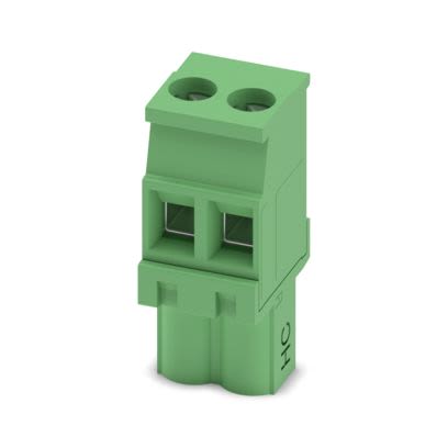 Phoenix Contact PCB Terminal Block, 2-Contact, 5.08mm Pitch, Push-In, 1-Row, Socket Termination [1912841]; 638-704