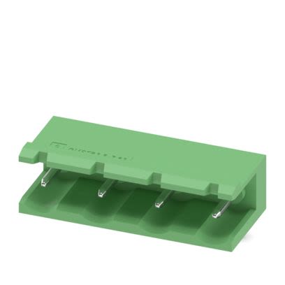 Phoenix Contact Wave Soldering Mount PCB Header, 4 Contact(s), 7.62 mm Pitch, 1 Row(s), Shrouded [1766149]; 638-759