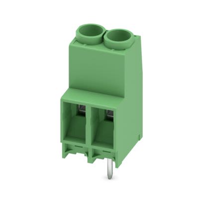 Phoenix Contact PCB Terminal Block, 2-Contact, 6.35mm Pitch, Wave Soldering, 1-Row, Plug In, Screw Termination [1777545]; 638-774