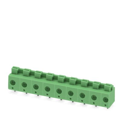 Phoenix Contact PCB Terminal Block, 9-Contact, 7.5mm Pitch, Wave Soldering, 1-Row, Push In Spring Termination [1703093]; 638-794