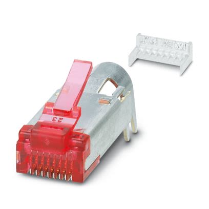 Phoenix Contact Male RJ45 Connector, Through Hole, Cat6 Straight 8 -Way [1652729]; 638-801