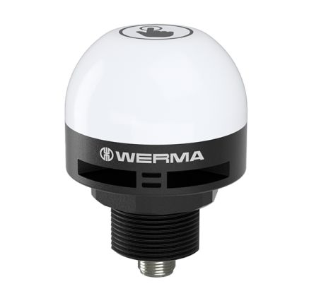 Werma 240 Series Beacon, 24 V, Built-in Mounting, LED Bulb, IP65, IP69K [240.270.55]; 638-935