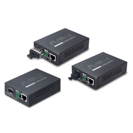 Planet RJ45 Ethernet Media Converter, Copper, 100/200Mbit/s, Half/Full Duplex [GT-802]; 640-476