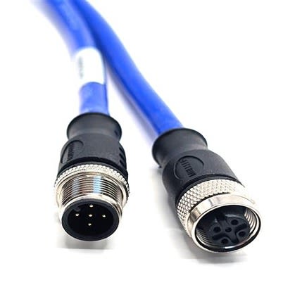 Mueller Electric Straight Male 5 way M12 to Straight Female 5 way M12 Actuator/Sensor Cable, 10m [C5AC82M010]; 641-762