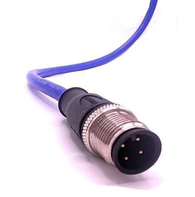Mueller Electric Straight Male 4 way M12 to Free Ends Actuator/Sensor Cable, 5m [C4A81M005]; 641-805