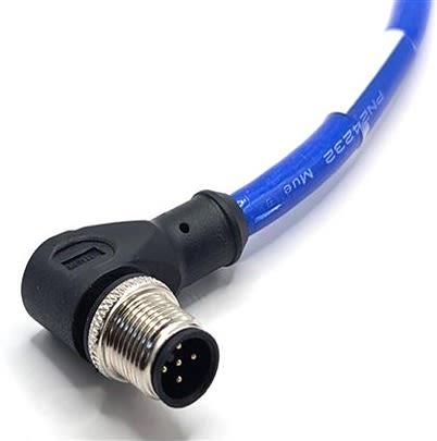 Mueller Electric Right Angle Male 5 way M12 to Free Ends Actuator/Sensor Cable, 5m [C5B82M005]; 641-826