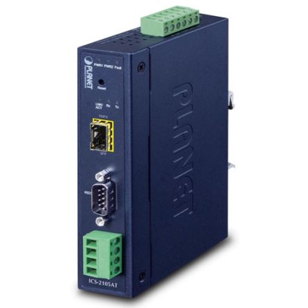 Planet Serial Device Server, 1 Ethernet Port, 1 Serial Port, RS232, RS422, RS485 Interface, 921kbps Baud Rate [ICS-2105AT]; 641-828