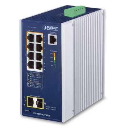 Planet IGS-4215-4UP4T2S, Managed Switch 8 Port Network Switch RJ-45 [IGS-4215-4UP4T2S]; 641-838