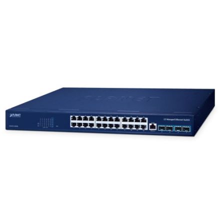 Planet RJ45 Ethernet Media Converter, 10/100/1000Mbit/s [GS-6311-24T4X]; 641-855