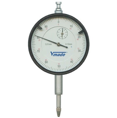 Vogel 241101Metric Dial Indicator, 0 → 10 mm Measurement Range, 0.01 mm Resolution [241101]; 642-040