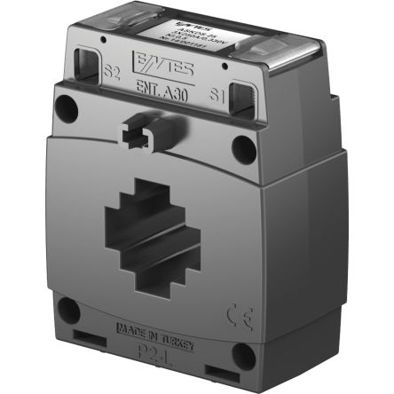 ENTES ENT.A30 Series Base Mounted Current Transformer, 250A Input, 250:5, 5 A Output, 30 x 10mm Bore, 720 V [ENT.A30 250/5 10VA Cl:0,5]; 642-855
