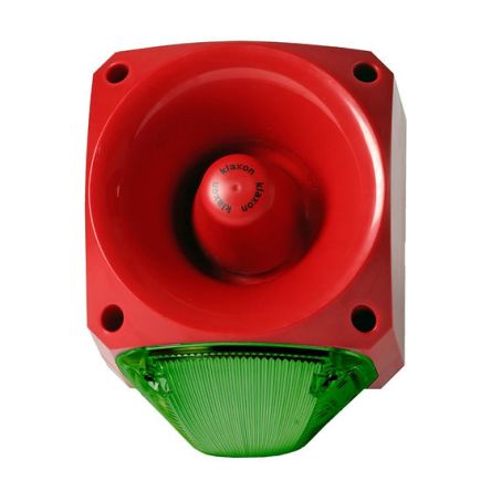 Klaxon PNC Series Green Continuous lighting Beacon, 10 → 60 V, Fixed, LED Bulb, IP66 [PNC-0215]; 642-880