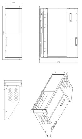 RS PRO Rack Mount Kit for Use with GPT-9904/9903, 645 x 625 x 395mm [0]; 642-981