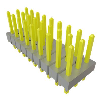 Samtec TSW Series Straight Through Hole PCB Header, 27 Contact(s), 2.54 mm Pitch, 1 Row(s), Unshrouded [TSW-109-07-G-T]; 642-997
