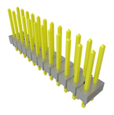 Samtec TSW Series Straight Through Hole PCB Header, 24 Contact(s), 2.54 mm Pitch, 2 Row(s), Unshrouded [TSW-112-14-T-D]; 643-000