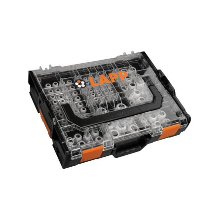 Lapp SKINTOP ST-M Series Black ABS, PC Cable Gland Kit, M12, M16, M20, M25, M32 Thread, 3.5mm min., 21mm max., IP66, [53110052]; 644-227