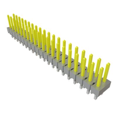 Samtec HTSW Series Vertical Through Hole PCB Header, 40 Contact(s), 2.54 mm Pitch, 2 Row(s), Unshrouded [HTSW-120-07-L-D]; 644-356