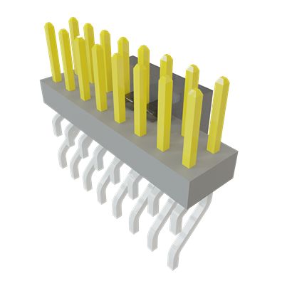 Samtec MMT Series Horizontal Surface PCB Header, 16 Contact(s), 2 mm Pitch, 2 Row(s), Unshrouded [MMT-108-02-L-DH-P-TR]; 644-371